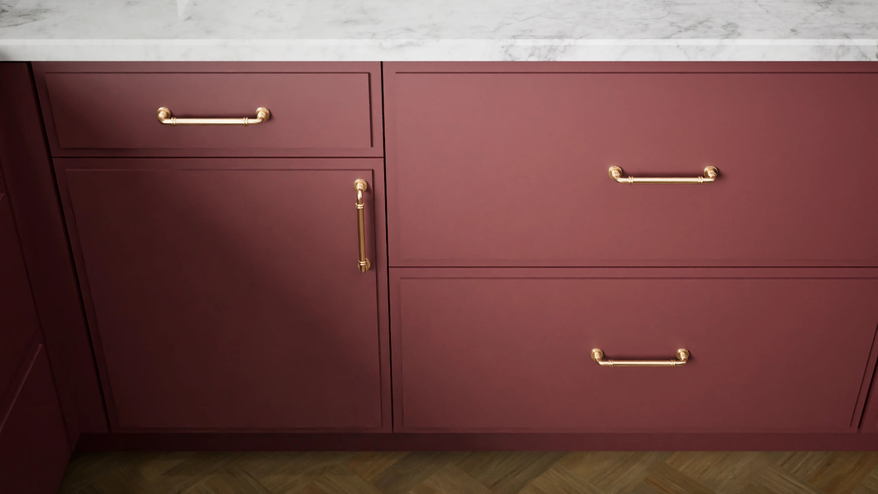 Highland Rumors ( MDF | Compressed [ Frameless • Satin • Painted ] - 10' X 10' Kitchen Cabinet ) | Assembled In USA