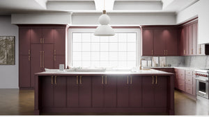 Highland Rumors ( MDF | Compressed [ Frameless • Satin • Painted ] - 10' X 10' Kitchen Cabinet ) | Assembled In USA
