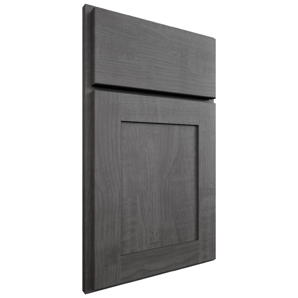 Luxor Smoky Grey ( Maple | Plain Cut [ Partial Overlay • Satin • Stained ] - 10' X 10' Kitchen Cabinet ) | Assembled In USA