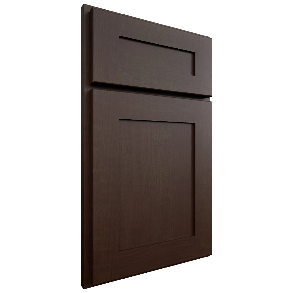 Luxor5P Espresso ( Maple | Plain Cut [ Partial Overlay • Satin • Stained ] - 10' X 10' Kitchen Cabinet ) | Assembled In USA