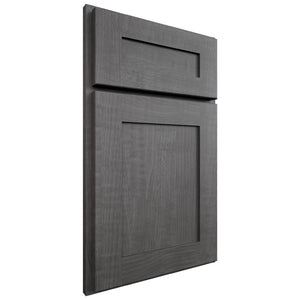 Luxor5P Smoky Grey ( Maple | Plain Cut [ Partial Overlay • Satin • Stained ] - 10' X 10' Kitchen Cabinet ) | Assembled In USA