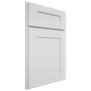 Luxor5P White ( Maple | Plain Cut [ Partial Overlay • Satin • Painted ] - 10' X 10' Kitchen Cabinet ) | Assembled In USA