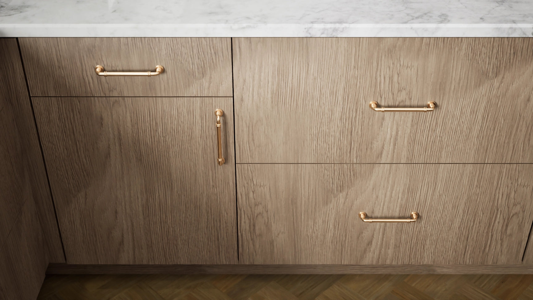 Milano Autumn ( MDF | Compressed [ Frameless • Textured • Laminated ] - 10' X 10' Kitchen Cabinet ) | Assembled In USA