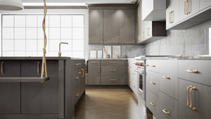 Milano Dune ( MDF | Compressed [ Frameless • Textured • Laminated ] - 10' X 10' Kitchen Cabinet ) | Assembled In USA