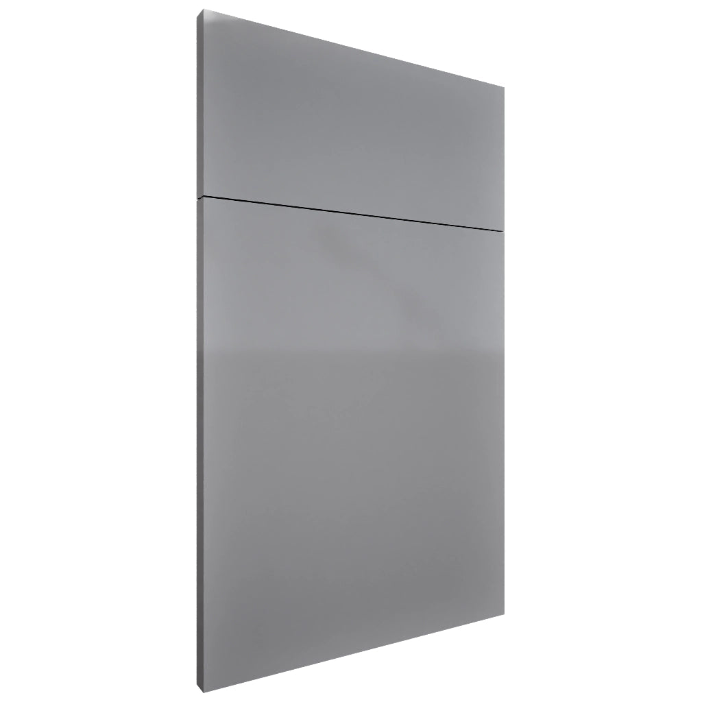 Milano Fossil Grey ( MDF | Compressed [ Frameless • Glossy • Laminated ] - 10' X 10' Kitchen Cabinet ) | Assembled In USA