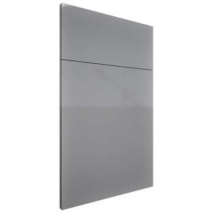 Milano Fossil Grey ( MDF | Compressed [ Frameless • Glossy • Laminated ] - 10' X 10' Kitchen Cabinet ) | Assembled In USA