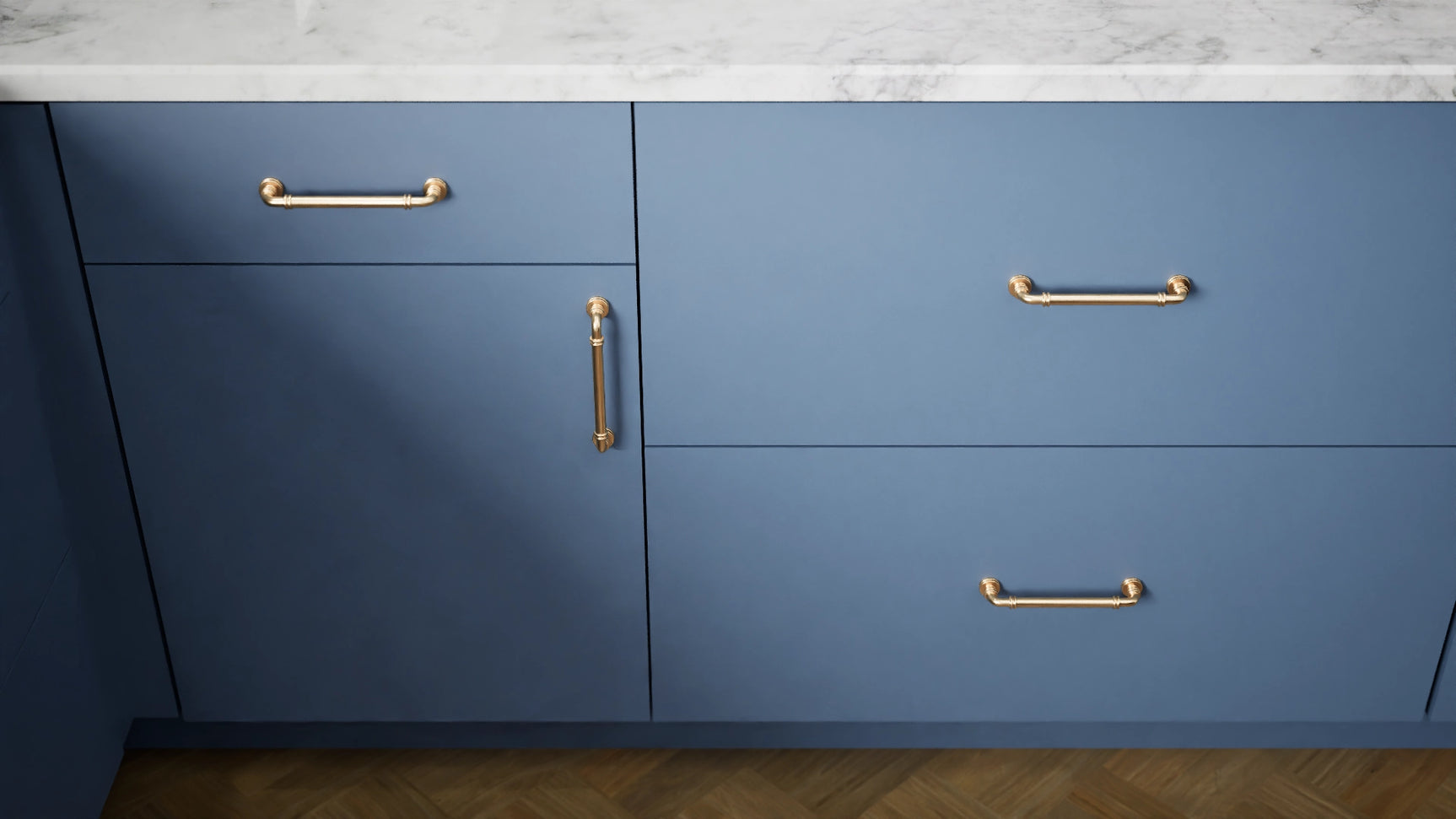 Milano Seaside ( MDF | Compressed [ Frameless • Satin • Laminated ] - 10' X 10' Kitchen Cabinet ) | Assembled In USA