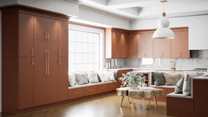 Milano Sunset ( MDF | Compressed [ Frameless • Satin • Laminated ] - 10' X 10' Kitchen Cabinet ) | Assembled In USA