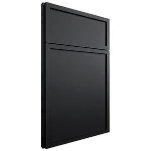 Newport Black ( Maple | Plain Cut [ Full Overlay • Satin • Painted ] - 10' X 10' Kitchen Cabinet ) | Assembled In USA