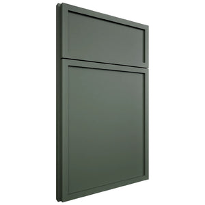 Newport Evergreen ( Maple | Plain Cut [ Full Overlay • Satin • Painted ] - 10' X 10' Kitchen Cabinet ) | Assembled In USA
