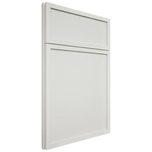 Newport Sleek White ( Maple | Plain Cut [ Full Overlay • Satin • Painted ] - 10' X 10' Kitchen Cabinet ) | Assembled In USA