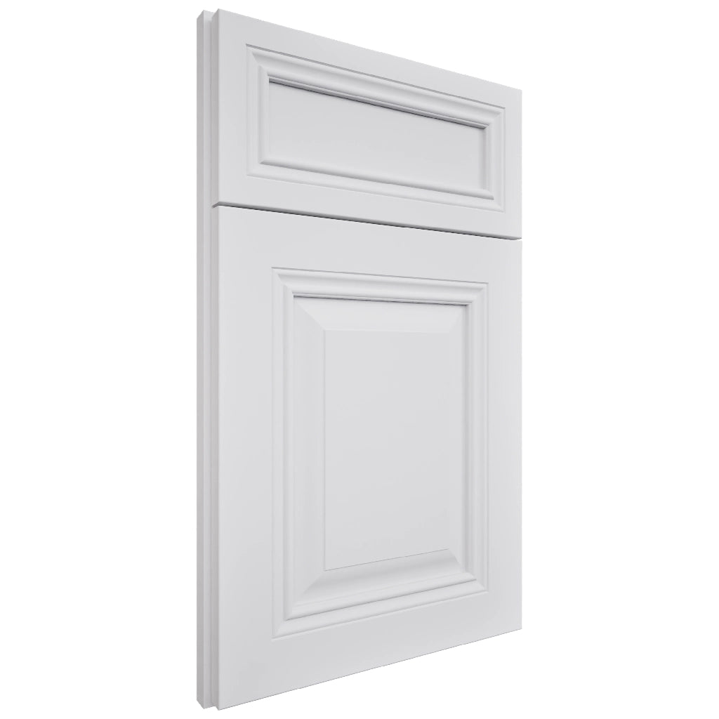 Park Ave White ( Maple | Plain Cut [ Full Overlay • Satin • Painted ] - 10' X 10' Kitchen Cabinet ) | Assembled In USA
