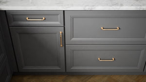 Richmond Cracked Pepper ( Maple | Plain Cut [ Full Overlay • Satin • Painted ] - 10' X 10' Kitchen Cabinet ) | Assembled In USA
