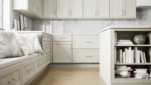Richmond Stone ( Maple | Plain Cut [ Full Overlay • Satin • Stained ] - 10' X 10' Kitchen Cabinet ) | Assembled In USA