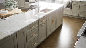 Richmond Stone ( Maple | Plain Cut [ Full Overlay • Satin • Stained ] - 10' X 10' Kitchen Cabinet ) | Assembled In USA