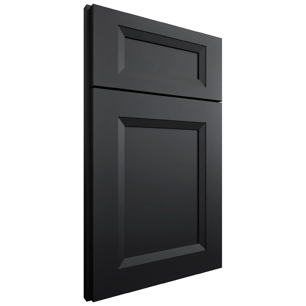 Sydney Black ( Maple | Plain Cut [ Full Overlay • Satin • Painted ] - 10' X 10' Kitchen Cabinet ) | Assembled In USA