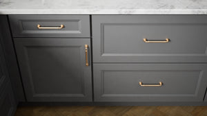 Sydney Cracked Pepper ( Maple | Plain Cut [ Full Overlay • Satin • Painted ] - 10' X 10' Kitchen Cabinet ) | Assembled In USA