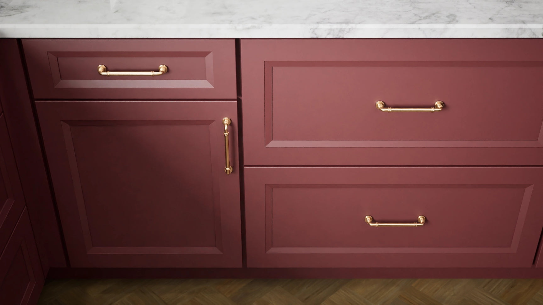 Sydney Rumors ( Maple | Plain Cut [ Full Overlay • Satin • Painted ] - 10' X 10' Kitchen Cabinet ) | Assembled In USA