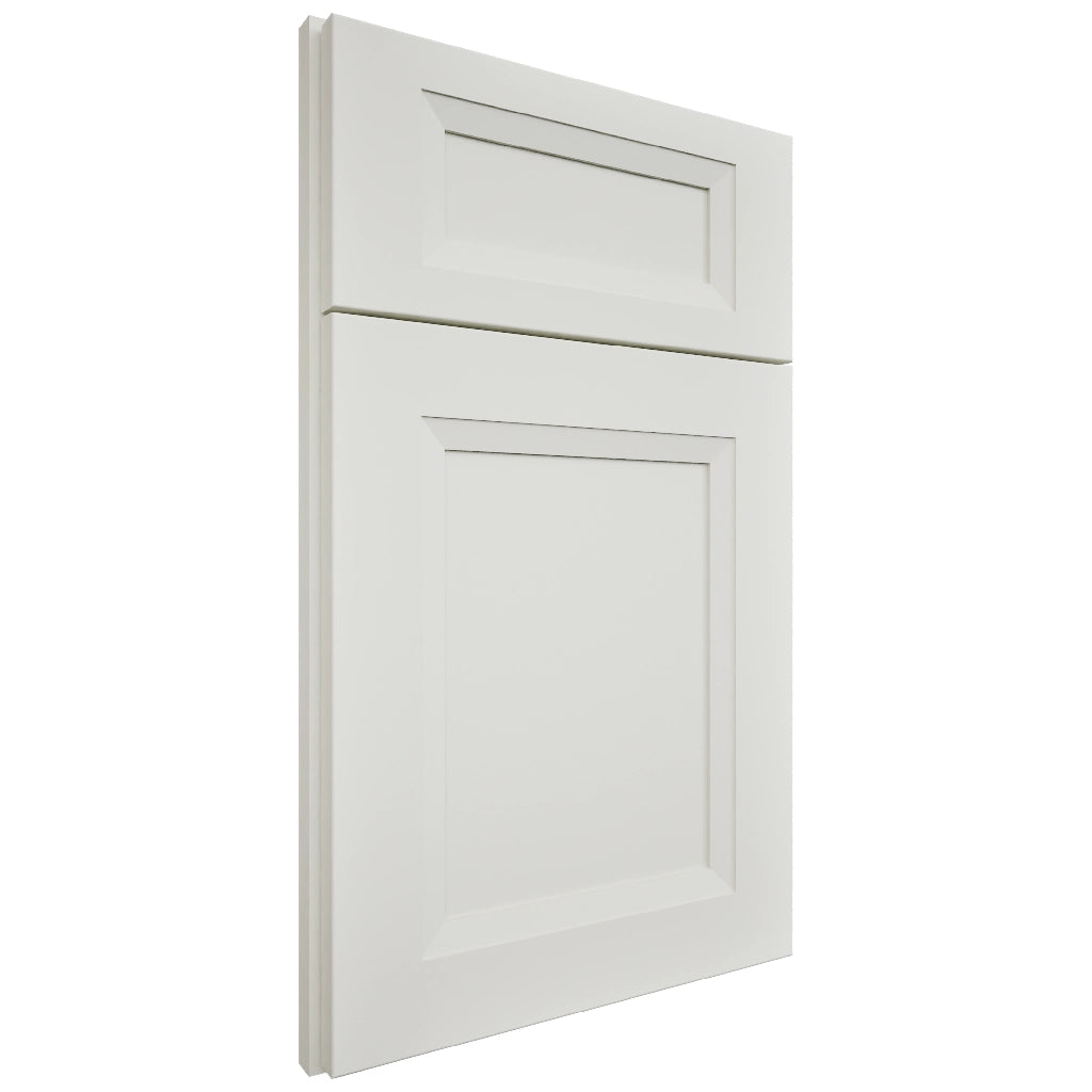 Sydney Sleek White ( Maple | Plain Cut [ Full Overlay • Satin • Painted ] - 10' X 10' Kitchen Cabinet ) | Assembled In USA