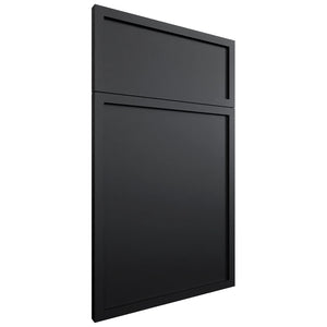 Versailles Black ( MDF | Compressed [ Frameless • Satin • Painted ] - 10' X 10' Kitchen Cabinet ) | Assembled In USA