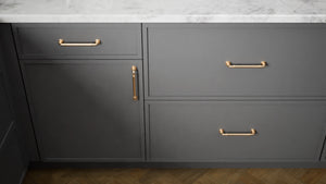 Versailles Cracked Pepper ( MDF | Compressed [ Frameless • Satin • Painted ] - 10' X 10' Kitchen Cabinet ) | Assembled In USA