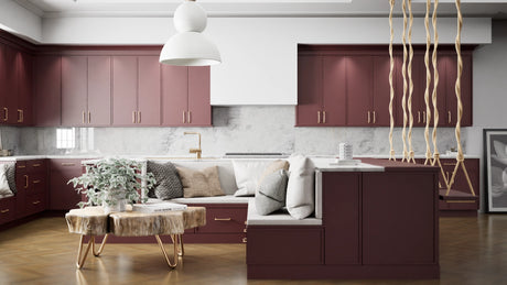 Versailles Rumors ( MDF | Compressed [ Frameless • Satin • Painted ] - 10' X 10' Kitchen Cabinet ) | Assembled In USA