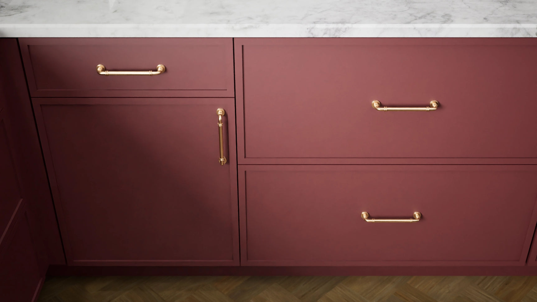 Versailles Rumors ( MDF | Compressed [ Frameless • Satin • Painted ] - 10' X 10' Kitchen Cabinet ) | Assembled In USA