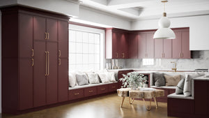 Versailles Rumors ( MDF | Compressed [ Frameless • Satin • Painted ] - 10' X 10' Kitchen Cabinet ) | Assembled In USA