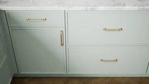 Versailles Sage ( MDF | Compressed [ Frameless • Satin • Painted ] - 10' X 10' Kitchen Cabinet ) | Assembled In USA