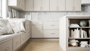 Versailles Sahara ( MDF | Compressed [ Frameless • Satin • Painted ] - 10' X 10' Kitchen Cabinet ) | Assembled In USA