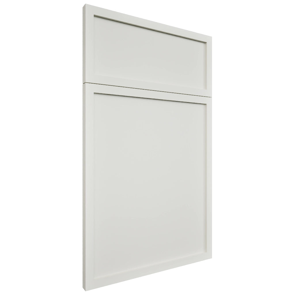 Versailles Sleek White ( MDF | Compressed [ Frameless • Satin • Painted ] - 10' X 10' Kitchen Cabinet ) | Assembled In USA