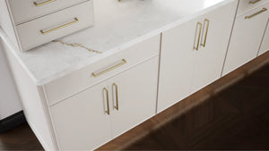 Echo Dove ( Birch | Plain Cut [ Full Overlay • Satin • Painted ] - 10' X 10' Kitchen Cabinet ) | Assembled In USA