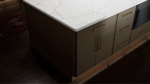 Echo Mocha ( Birch | Plain Cut [ Full Overlay • Satin • Stained ] - 10' X 10' Kitchen Cabinet ) | Assembled In USA