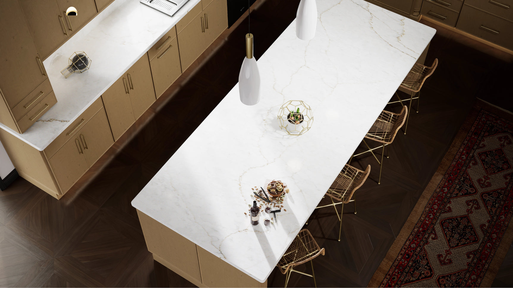 Echo Timber ( Birch | Plain Cut [ Full Overlay • Satin • Stained ] - 10' X 10' Kitchen Cabinet ) | Assembled In USA