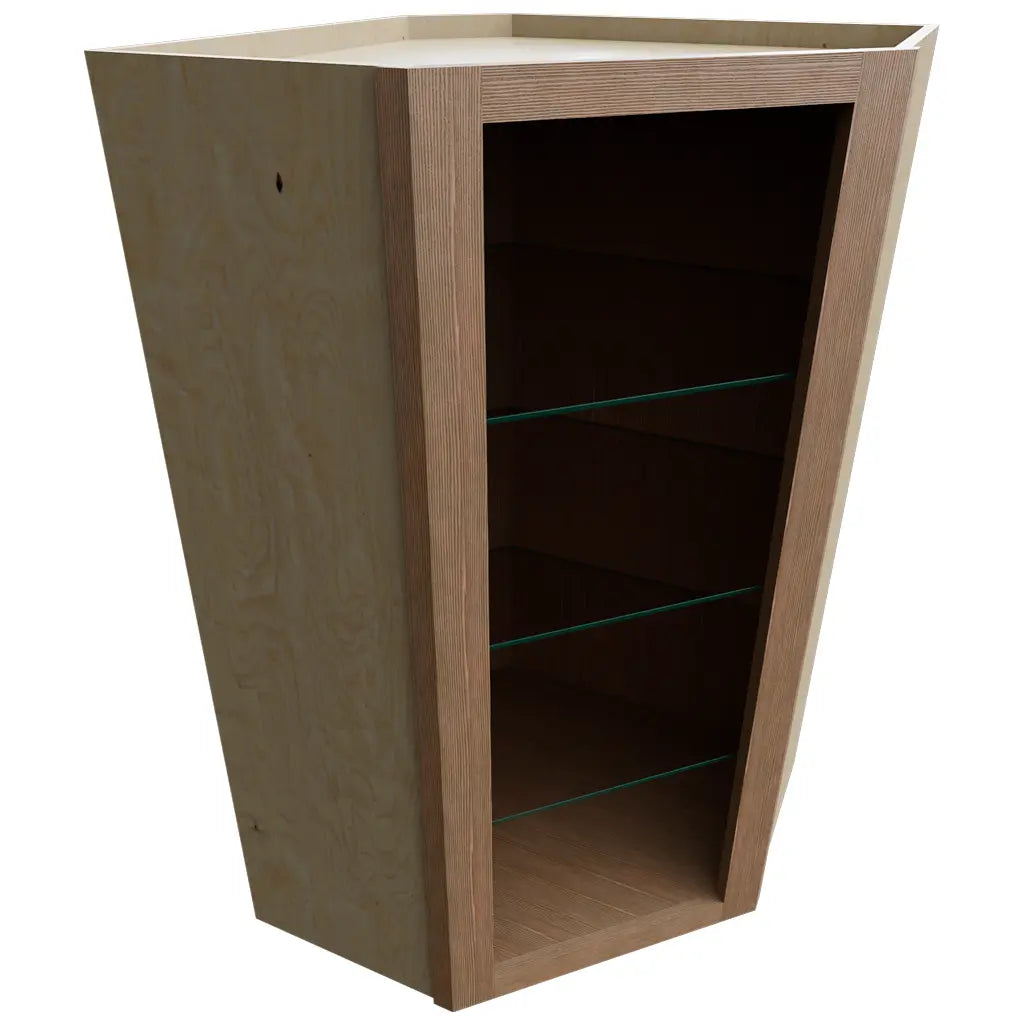 NDWDC2442 ( Wall Corner | Diagonal No Door Cabinet - 24"W X 42"H X 24"D ) | Canyon Oak