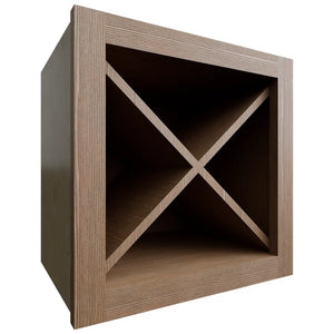 WR15X15 ( Wall | Wine Rack - 15"W X 15"H X 12"D ) | Canyon Oak