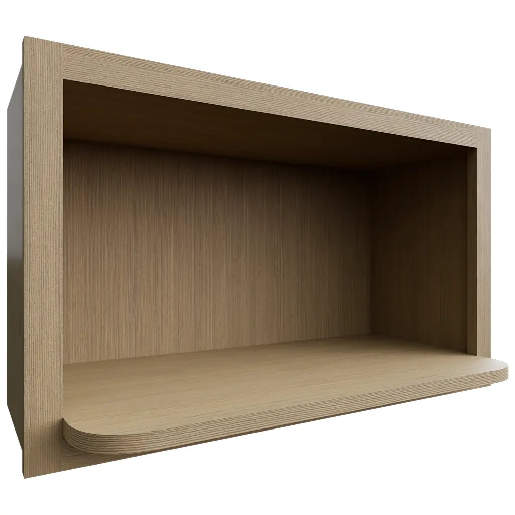 MW3018 ( Wall | Microwave Shelf Cabinet - 30"W X 18"H X 12"D ) | Desert Oak