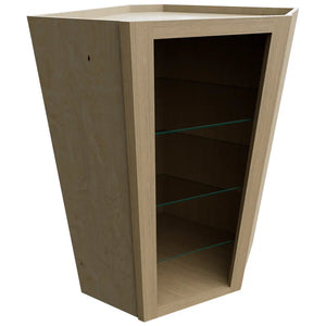 NDWDC2442 ( Wall Corner | Diagonal No Door Cabinet - 24"W X 42"H X 24"D ) | Desert Oak