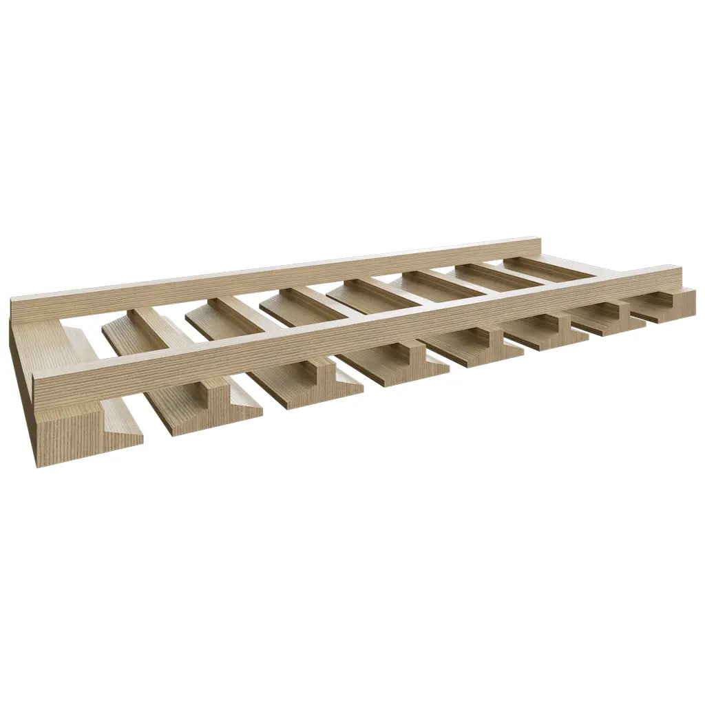 STMW30 ( Wall | Stemware Rack - 30"W X 1-3/4"H X 12"D ) | Desert Oak