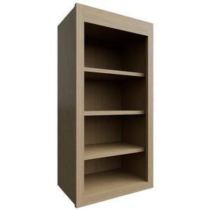 WOS1836 ( Wall | Open Shelf - 18"W X 36"H X 12"D ) | Luxe Desert Oak