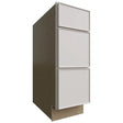 DB12 - Base - 3 Drawers Cabinet - 12 W X 34-1 2 H X 24 D - Echo Dove