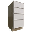 DB15-4 - Base - 4 Drawers Cabinet - 15 W X 34-1 2 H X 24 D - Echo Dove
