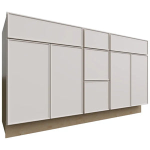 VSD60DOUBLE - Vanity - Combo Cabinet - 60 W X 34-1 2 H X 21 D - Echo Dove