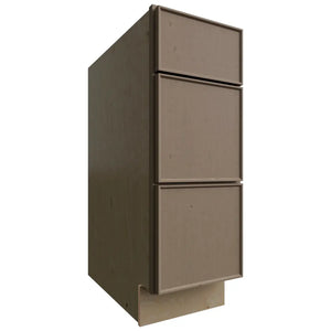 DB12 - Base - 3 Drawers Cabinet - 12 W X 34-1 2 H X 24 D - Echo Mocha