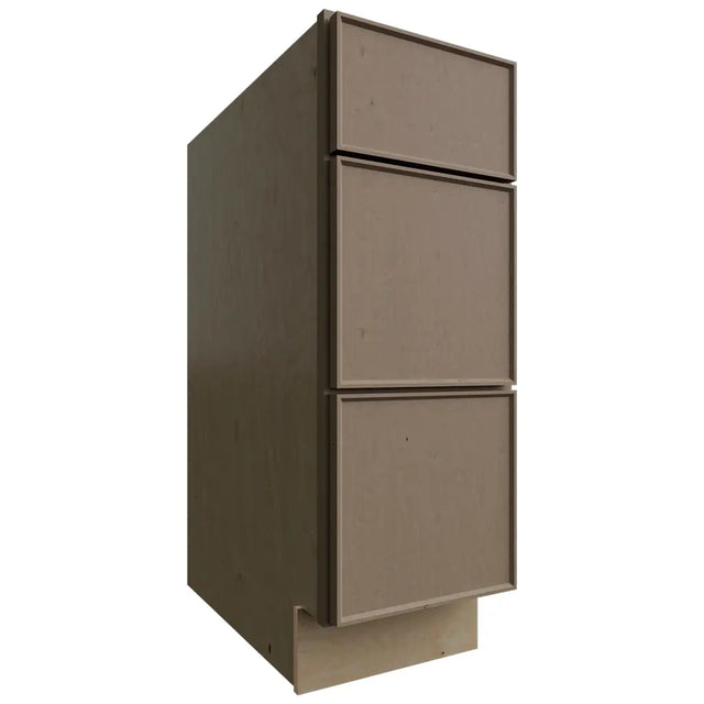 DB12 - Base - 3 Drawers Cabinet - 12 W X 34-1 2 H X 24 D - Echo Mocha