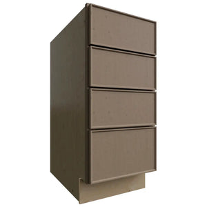 DB15-4 - Base - 4 Drawers Cabinet - 15 W X 34-1 2 H X 24 D - Echo Mocha