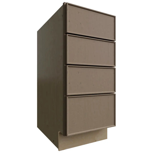 DB15-4 - Base - 4 Drawers Cabinet - 15 W X 34-1 2 H X 24 D - Echo Mocha