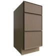 DB15 - Base - 3 Drawers Cabinet - 15 W X 34-1 2 H X 24 D - Echo Mocha