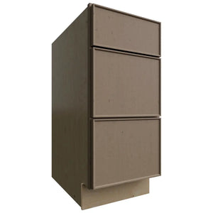 DB15 - Base - 3 Drawers Cabinet - 15 W X 34-1 2 H X 24 D - Echo Mocha