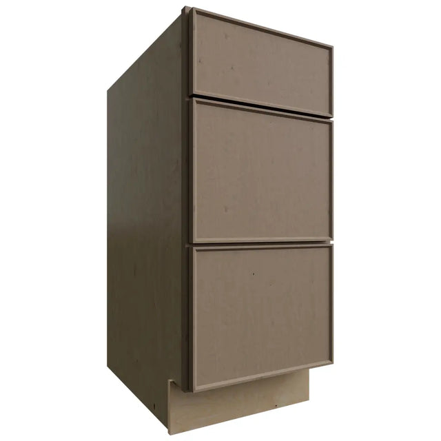 DB15 - Base - 3 Drawers Cabinet - 15 W X 34-1 2 H X 24 D - Echo Mocha